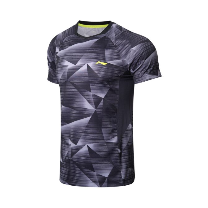 Li-ning Badminton Club Male Competition Top, Standard Black