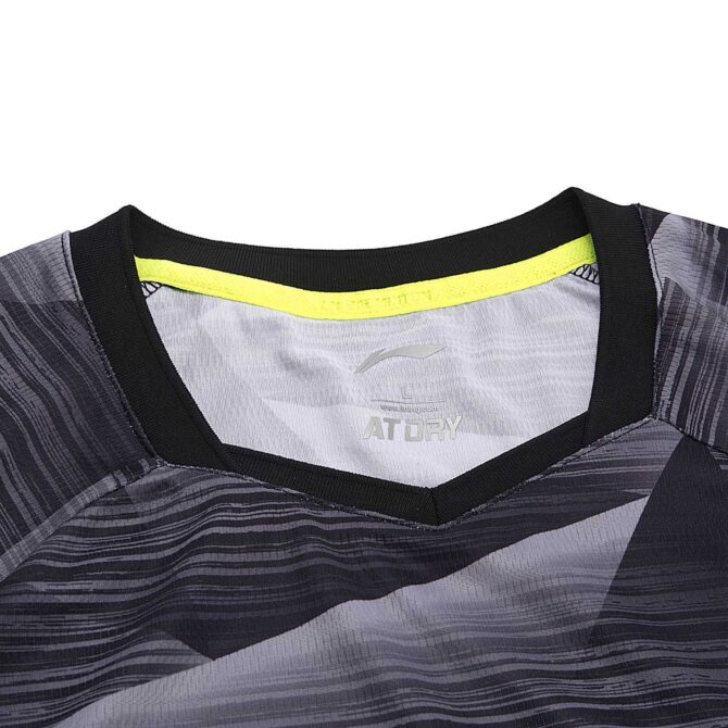 Li-ning Badminton Club Male Competition Top, Standard Black - Image 7