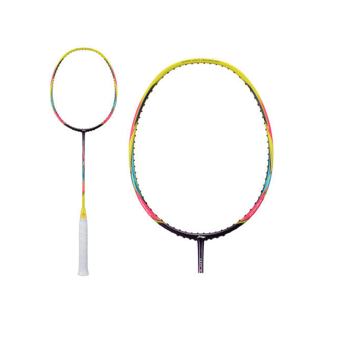 Li-ning Windstorm 74 Yellow Badminton Racket 6U - Image 2