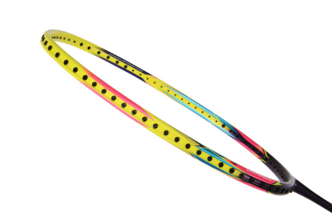 Li-ning Windstorm 74 Yellow Badminton Racket 6U - Image 3