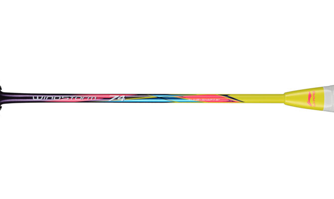 Li-ning Windstorm 74 Yellow Badminton Racket 6U - Image 9