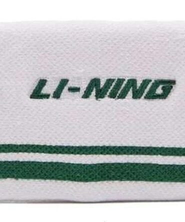 Li-Ning Wristband (White/Green or Black/Green logo)